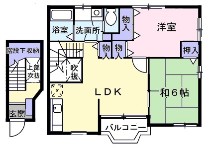グリシーナ湘南A 202号室 間取り