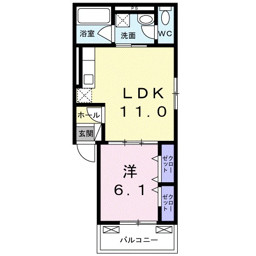 モアナレイ130ヒルズ 202号室 間取り