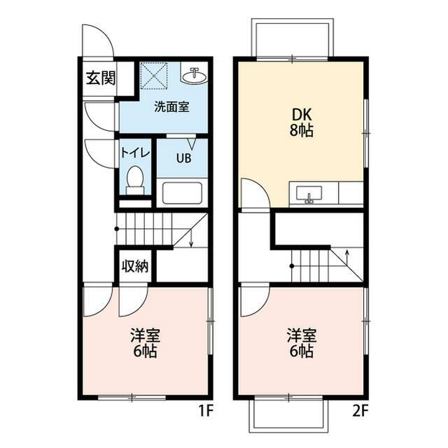 アンプルール　ブワ　Ｏｇａｗａ　Ⅰ 102号室 間取り
