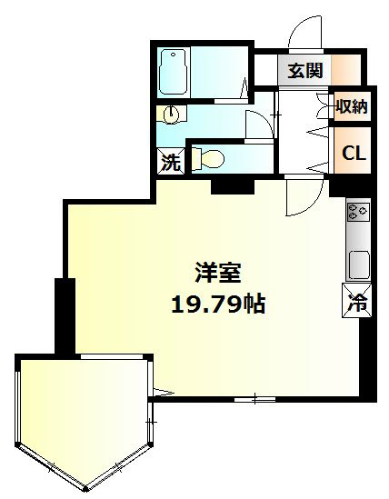 アネーロ上粕屋 605号室 間取り