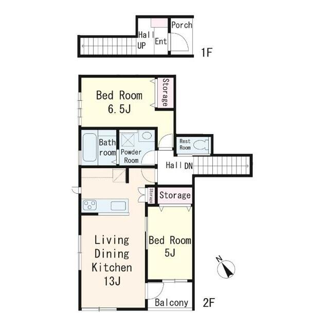 鎌倉　花冠 202号室 間取り
