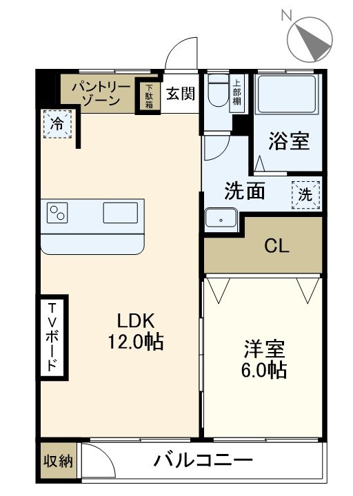 メゾン上村 105号室 間取り