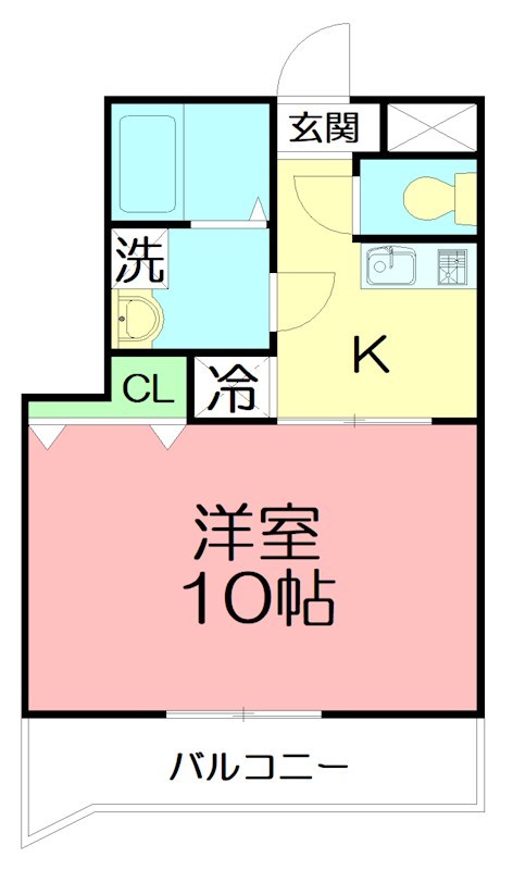 横浜元町ガーデン１８ 102号室 間取り