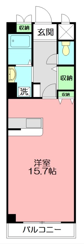 アメニティマンション 208号室 間取り