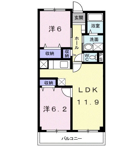 フォレスト湘南 307号室 間取り