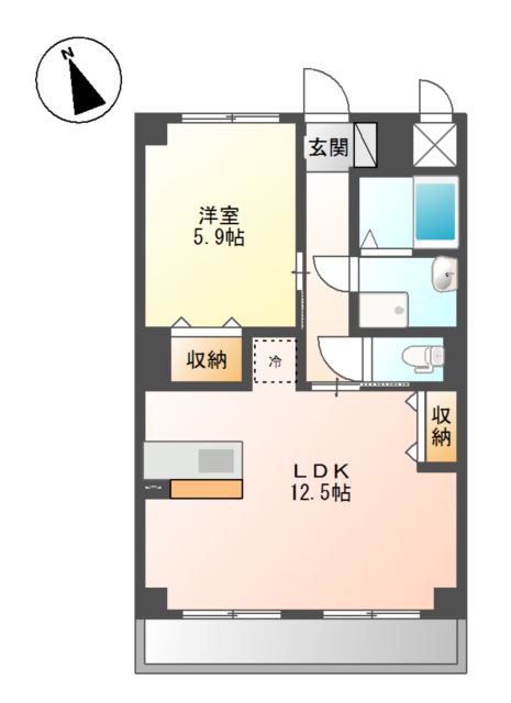 サン アルチェ A 間取り