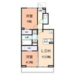 アジュールu 101号室 間取り