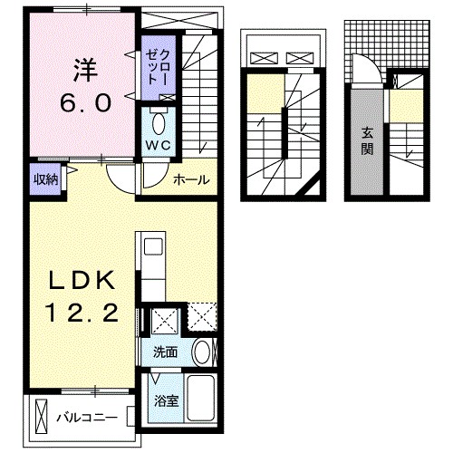 グラン ヴェルジェ 303号室 間取り