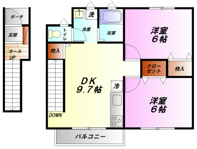 アールコート樅 202号室 間取り