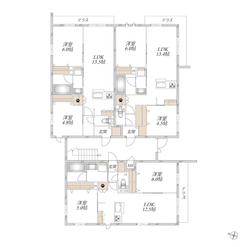 （仮称）下土棚メゾンA棟 101号室 間取り
