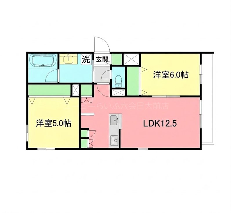 Ｙ&rsquo;ｓ　Ｆ　Ｒｅｓｉｄｅｎｃｅ　Ⅰ 101号室 間取り