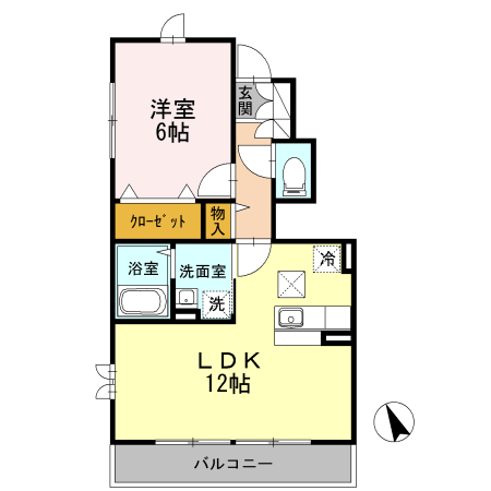 逗子サイト 103号室 間取り