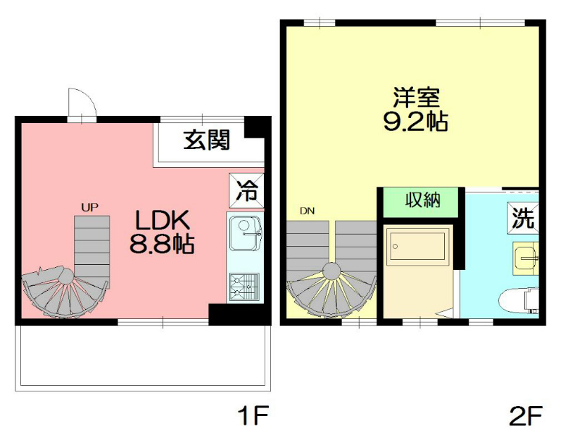 鵠ノ杜舎　椚 椚12号室 間取り