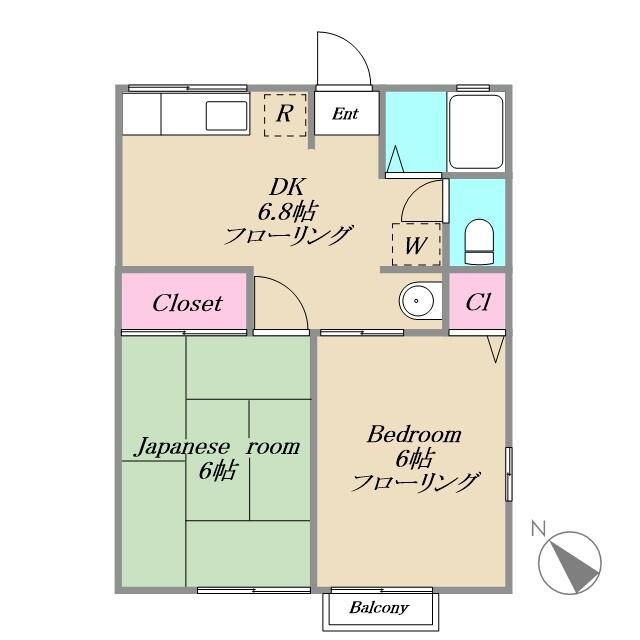 ヒルズ大樹 101号室 間取り
