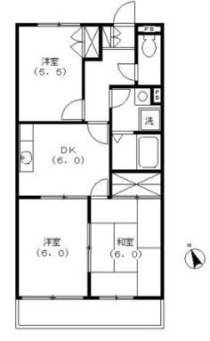 Triplet(トリプレット) 105号室 間取り