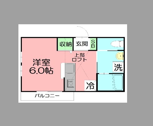 Bossa 201号室 間取り