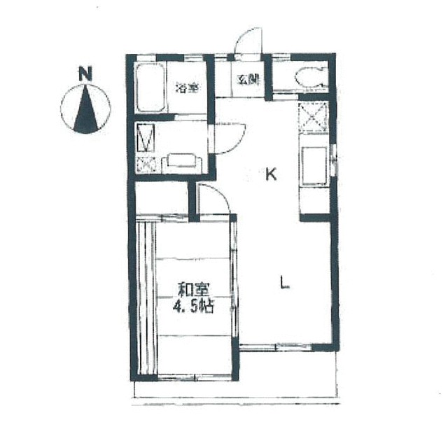 サニーハイツ 202号室 間取り