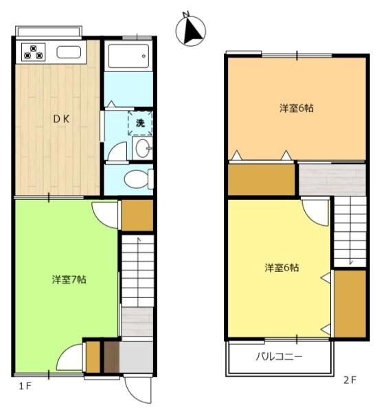 寿町セントラルハイツ C号室 間取り