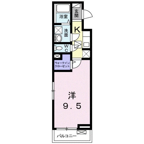ベル・ルミエール 103号室 間取り