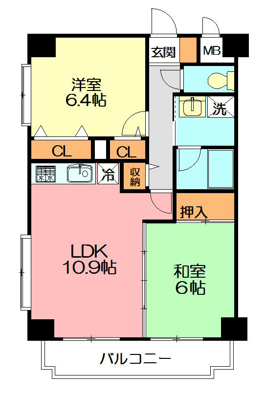 モンヴェール東戸塚 201号室 間取り