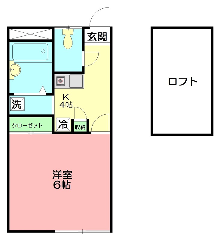 ボヌール大船 205号室 間取り