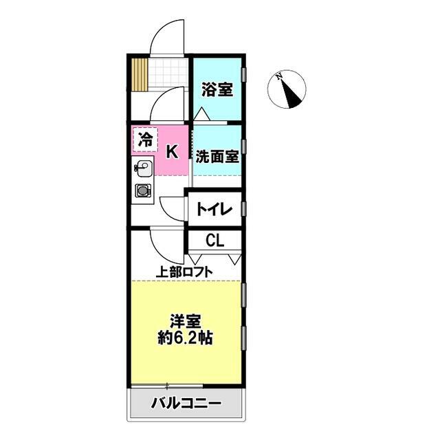 ヴァングルーブ湘南 203号室 間取り