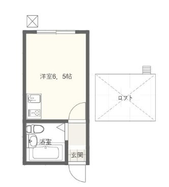 R-鎌倉 206号室 間取り