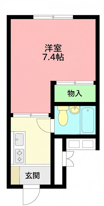 ハピネス湘南 302号室 間取り