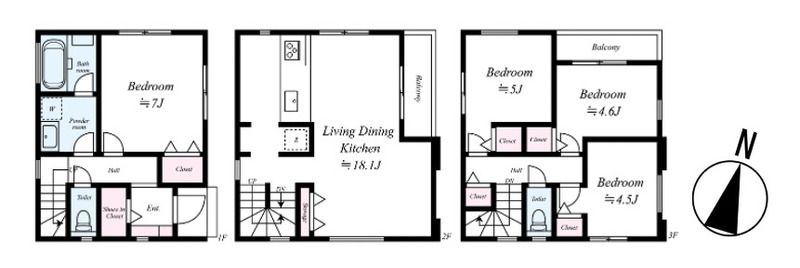 茅ヶ崎市柳島1丁目戸建 間取り