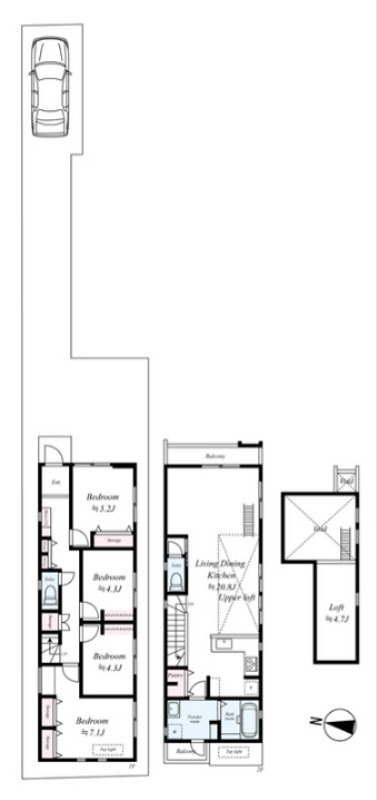 平塚市花水台戸建 間取り