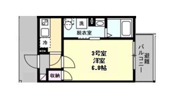 フォレストテラス本厚木 303号室 間取り