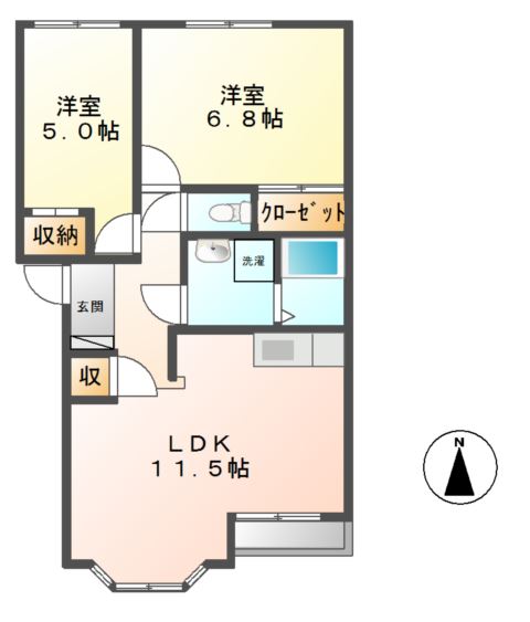 メゾン・ド・ソレイユ 間取り