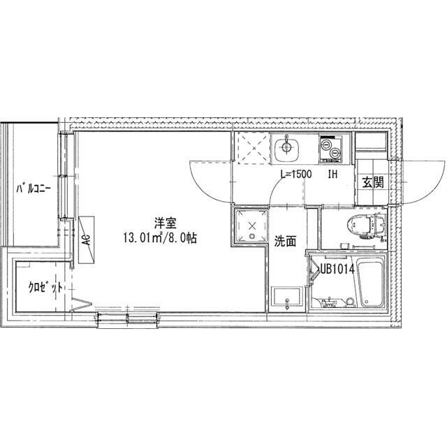 パークビュー本厚木 301号室 間取り