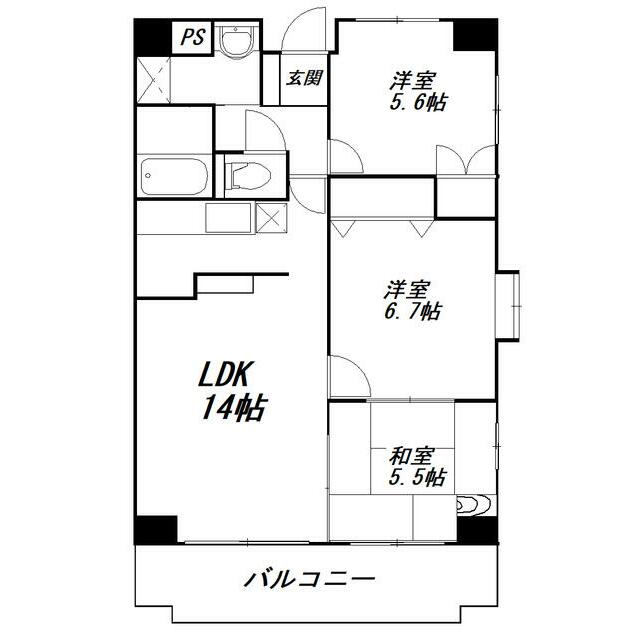 アトラクトマンショントムロ 401号室 間取り