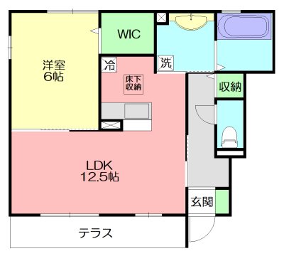 エストコリーヌ 101号室 間取り