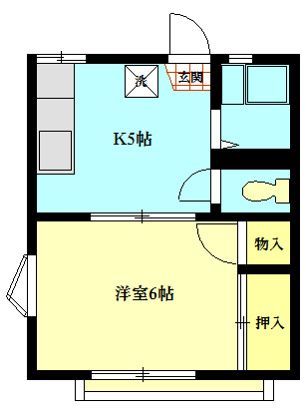 フォーヴル鵠沼 201号室 間取り