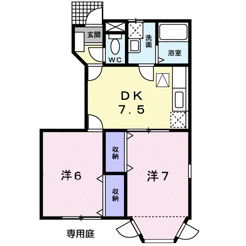 マロンハイムⅡ 101号室 間取り