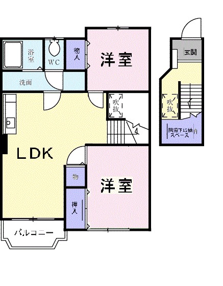 ラフィネ・エクセランⅠ 203号室 間取り