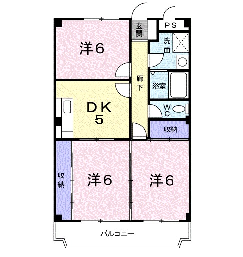 マンションピーアニィ 304号室 間取り
