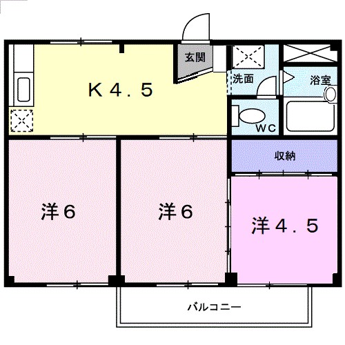 ハイツあさひ 104号室 間取り