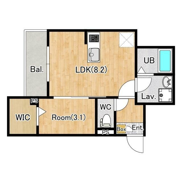 ジーメゾン伊勢原デルタ 0302号室 間取り