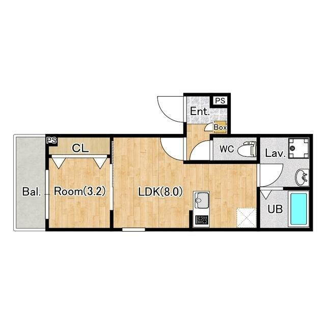 ジーメゾン伊勢原デルタ 0203号室 間取り