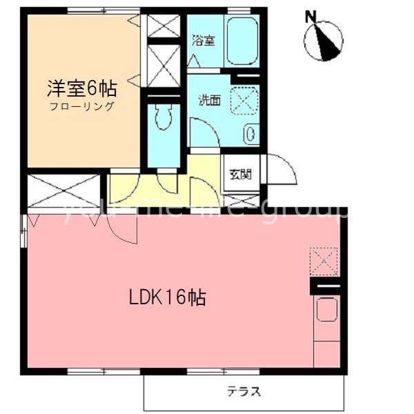 ファミールA 102号室 間取り