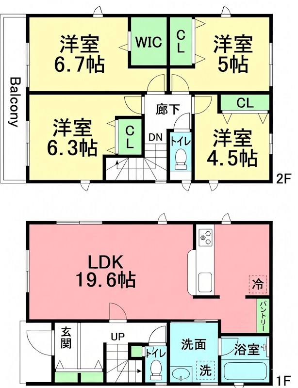 クレイドルガーデン伊勢原市下糟屋　第９　１号棟 間取り
