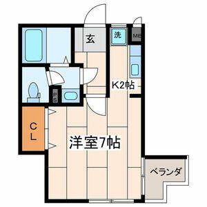 クレール湘南 303号室 間取り