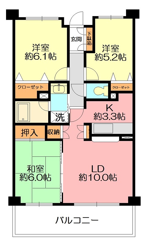 ガーデンヒルズ洋光台 207号室 間取り