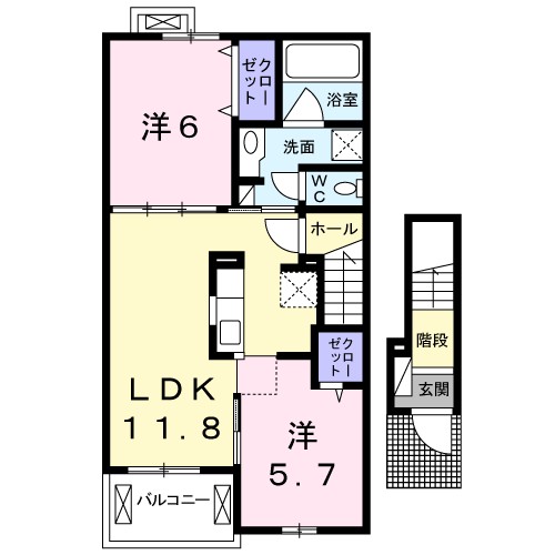 ヒルトップ・アイ 202号室 間取り