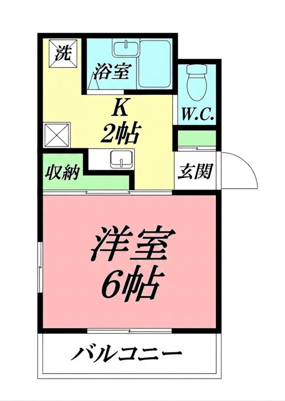 リバーハイムⅠ 210号室 間取り