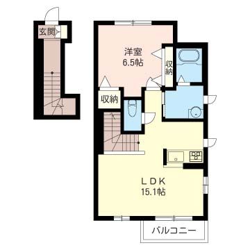 ブルック湘南 201号室 間取り