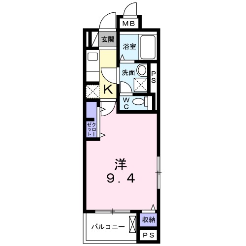 ポライトリー 201号室 間取り